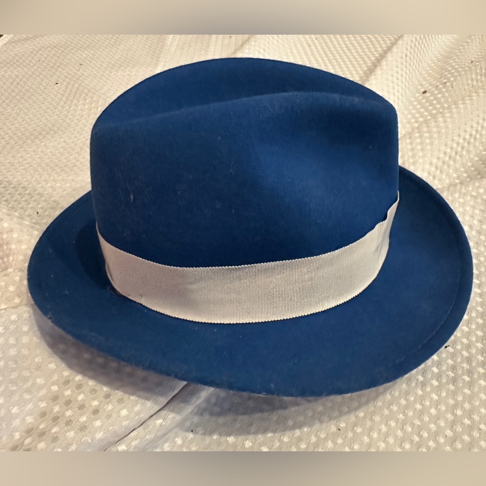 Goorin Bros Royal Blue Fedora “Dean the Butcher”Hat - Picture 3 of 10